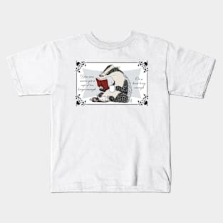 Bookish Badger Kids T-Shirt